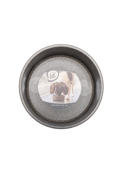 Köpek Mama Su Kabı, Bambu, Antrasit, 12cm, 300 ml modelleri