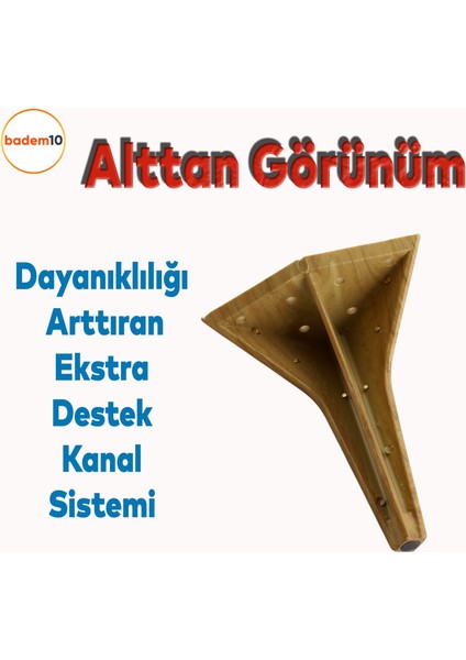 Empoli 16 cm Açık Ceviz Gold Lüks Mobilya Oturma Grubu Kanepe Sehpa Ünite Koltuk Ayağı Baza Ayakları modelleri