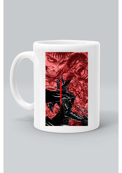 Anime Karakter Berserk Mix Baskılı Beyaz Kupa Bardak