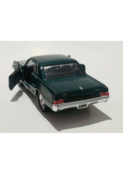 Pontiac Gto 1965 12 cm 1/36 Ölçek Diecast Klasik Metal Model Çek Bırak Araba Yeşil modelleri