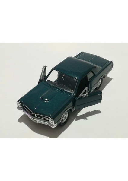 Pontiac Gto 1965 12 cm 1/36 Ölçek Diecast Klasik Metal Model Çek Bırak Araba Yeşil fırsatları