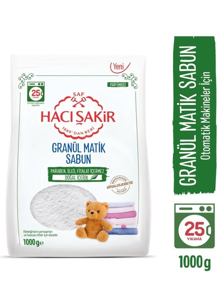Granül Matik Bebekler ve Hassas Ciltler Için Çamaşır Deterjanı 1000 gr fiyatları