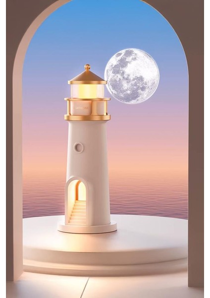 Deniz Feneri Görünümlü Bluetoothlu Hoparlör ve Gece Lambası indirimleri