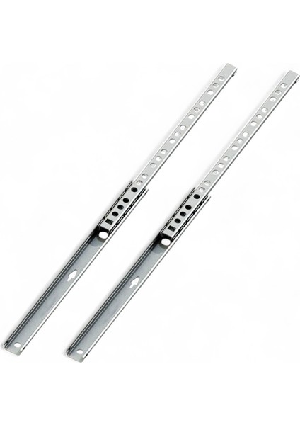 Teleskopik Ince Bilyeli Bilyalı Dolap Çekmece Rayı Sürgüsü Metal En 1.7 cm 17 mm Uzunluk 40,6 cm fiyatları