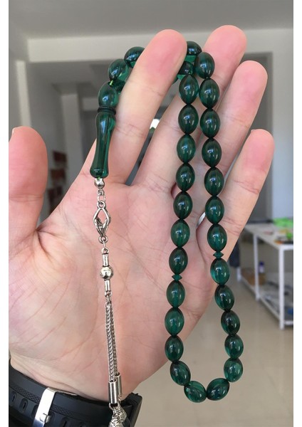 Petrol Yeşili Toz Kehribar Tesbih fırsatları