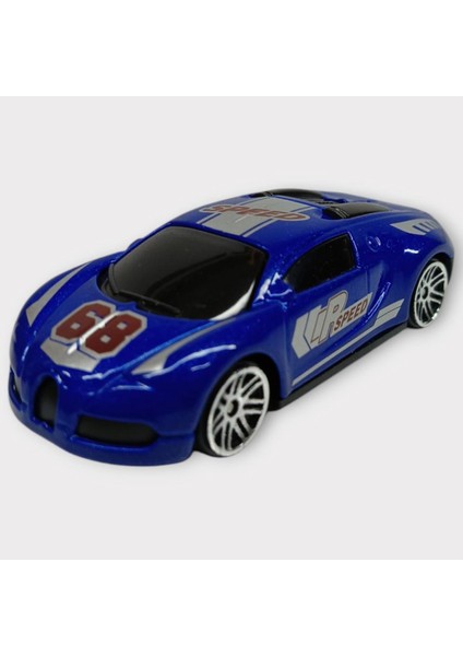 Metal Mini Arabalar 8 cm - Mavi - 2 (Lisinya)