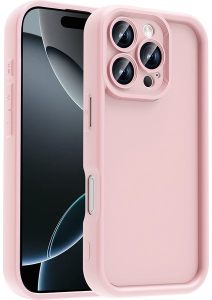 Apple iPhone 16 Pro Max Kılıf Kamera Korumalı Ananas Kapak - Mürdüm