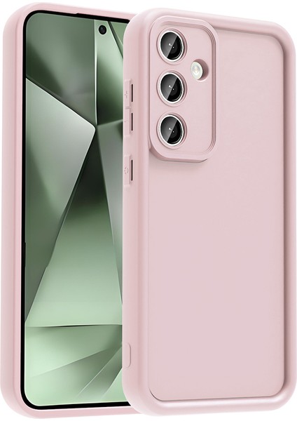Samsung Galaxy S24 Fe Kılıf Kamera Korumalı Ananas Kapak - Pembe