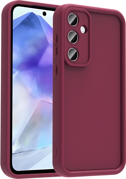 Samsung Galaxy A56 Kılıf Kamera Korumalı Ananas Kapak - Siyah