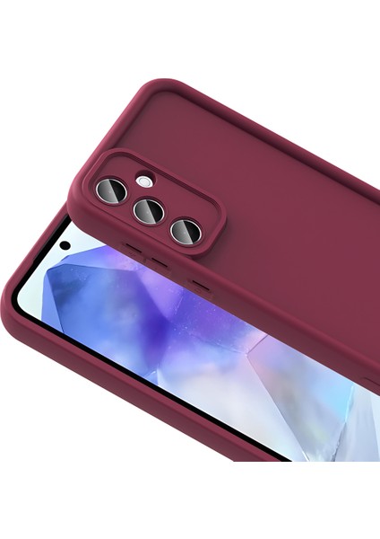 Samsung Galaxy A56 Kılıf Kamera Korumalı Ananas Kapak - Siyah
