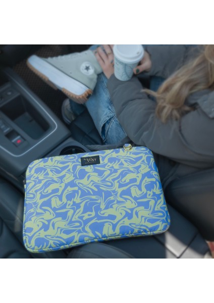 Fold Laptop Case 13"&14"- Kıvrım Desenli Laptop&macbook&ıpad Kılıfı
