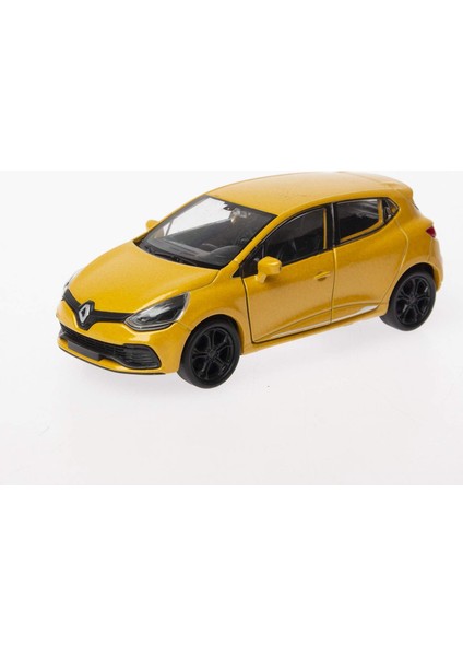 Renault Clio 4 Rs 12 cm 1/36 Ölçek Diecast Metal Model Çek Bırak Araba Sarı