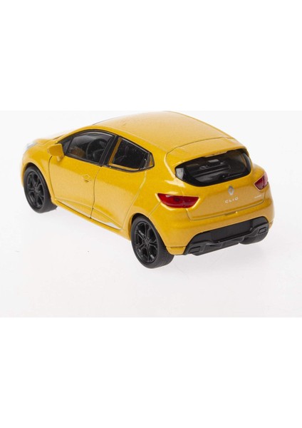 Renault Clio 4 Rs 12 cm 1/36 Ölçek Diecast Metal Model Çek Bırak Araba Sarı