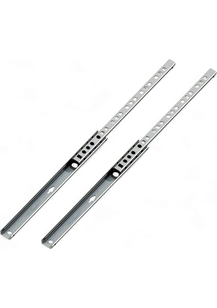 Teleskopik Ince Bilyeli Bilyalı Dolap Çekmece Rayı Sürgüsü Metal En 1.7 cm 17 mm Uzunluk 37.4 cm fiyatları
