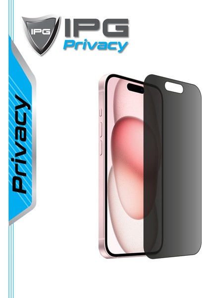 Apple iPhone 15 Uyumlu Ipg Privacy, Hayalet Ekran Koruma Gizlilik Filtreli, Yan Görünmeyi Engelleyici fiyatları