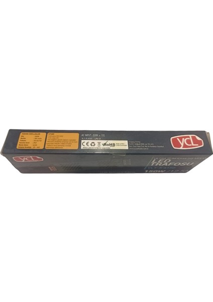 Ycl 12V Şerit LED Trafosu 150W 12,5A 12 Metre - Ylt-S 4150
