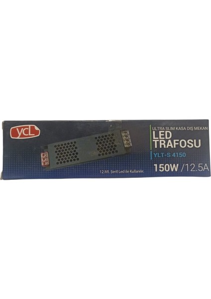 Ycl 12V Şerit LED Trafosu 150W 12,5A 12 Metre - Ylt-S 4150
