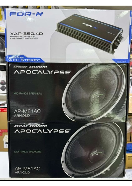 Profesyonel Paket Ses Sistemi 2 Takım Apocalypse 81AC - 350.4 Amfi