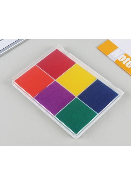 6 In 1 Arada Istampa Büyük Boy 165*127MM Çok Renkli Mürekkep Pedi