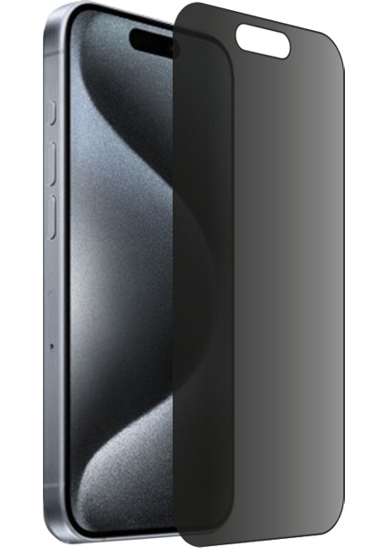 Apple iPhone 15 Pro Max Için Ipg Privacy Hayalet Ekran Koruma Gizlilik Filtreli Yan Görünmeyi Engelleyici