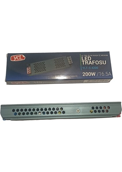 Ycl 12V Şerit LED Trafosu 200W 16.5 A 16 Metre - Ylt-S 4200