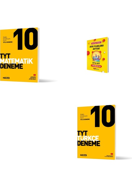 Tyt Matematik ve Türkçe Deneme Seti + Planlama Defteri