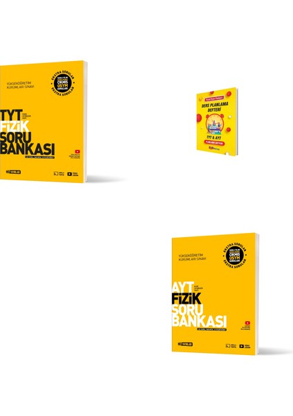 Tyt ve Ayt Fizik Soru Bankası + Planlama Defteri