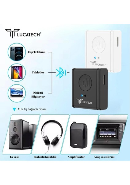 Tak Çal Bluetooth Kablosuz Bluetooth Aux Çevirici
