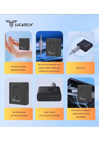 Tak Çal Bluetooth Kablosuz Bluetooth Aux Çevirici