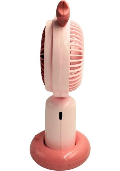 Mini El Fanı Taşınabilir Serinletici Işıklı Şarjlı Vantilatör 2 Kademeli Hız Ayarı YM88178 fırsatları