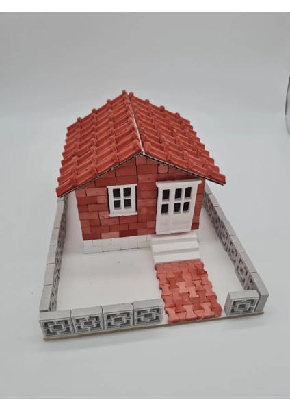 Minyatür Inşaat Ev Seti ( Tam 435 Parça ) Diorama Kendin Yap ve Tasarla Yenı Set