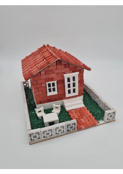 Minyatür Inşaat Ev Seti ( Tam 435 Parça ) Diorama Kendin Yap ve Tasarla Yenı Set