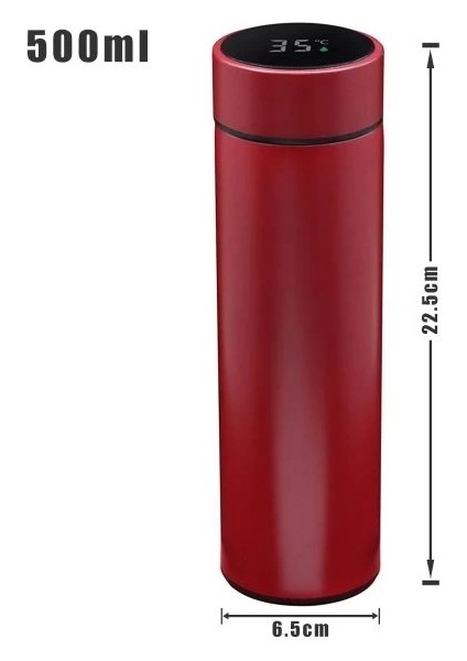 Sıcaklık Göstergeli Dijital Termos 500 ml