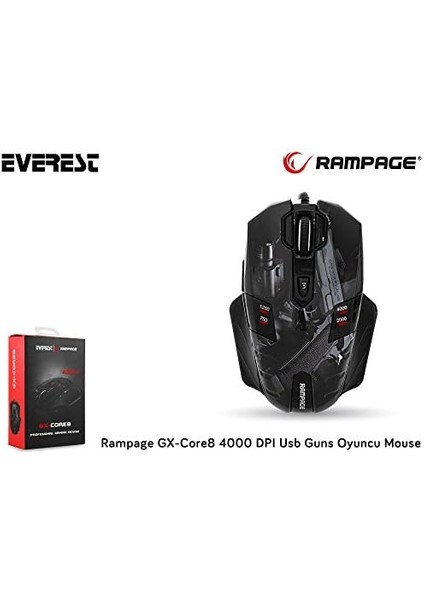Metrashop Gx-Core8 USB Guns Oyuncu Mouse