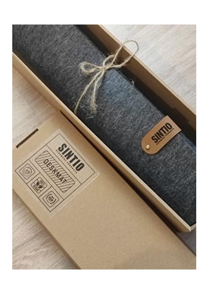 Metrashop Keçe Mousepad (50 X100 Cm) Kaydırmaz Taban Illi, Oyuncu Gamer Mouse Pad, Büyük Boy Large Ofis Tipi Mouse Ped, Fare Altlığı, Düz Masa Koruyucu Klavye Altı Mousepad (Açık Gri)