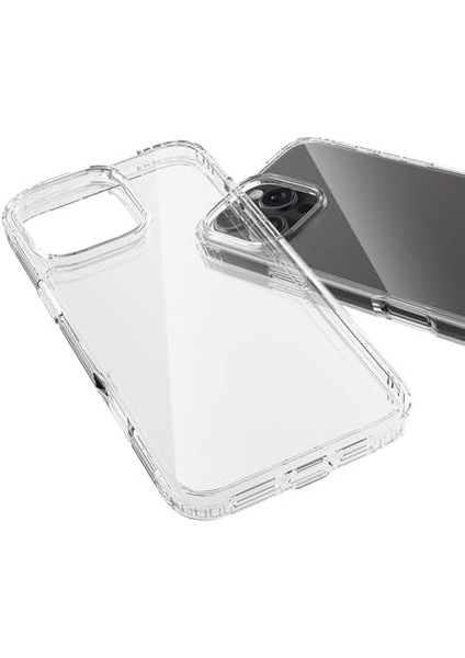 Labs Apple iPhone 16 Pro Max ile Uyumlu Air Hybrid Darbe Emici Tpu + Pc Kılıf (Crystal Clear)