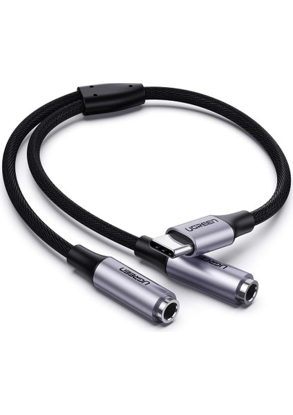 Metrashop Type-C To 2 Li Aux Kulaklık Çıkış Çoklayıcı