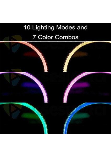 Metrashop 80X30CM Büyük Boy Xxl Resimli Desenli Mousepad Rgb LED Işıklı Gaming Gamer Oyuncu Mouse Pad (Prızma)
