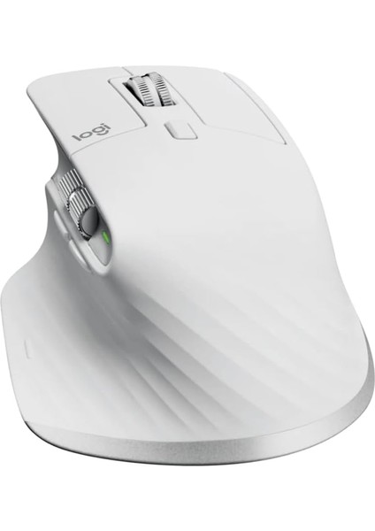 Metrashop Mx Master 3s Performans Kablosuz Mouse, 8.000 Dpı, Sessiz, Ergonomik, Ultra Hızlı Kaydırma, Çoklu Cihaz Özelliği, Bluetooth, Logi Bolt USB Alıcı, Beyaz