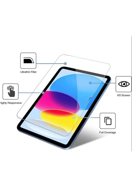 Apple iPad Için Tasarlanmış Uçtan Kenara Kapsama Tam Koruma Dayanıklı Temperli Cam (Apple iPad 10.nesil 10.9 Inch) fiyatları
