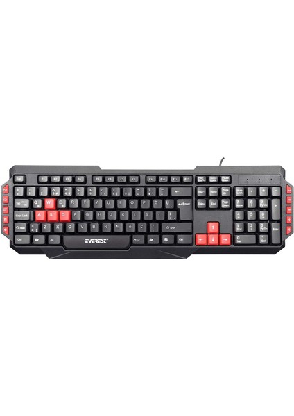 Metrashop Kb-G7 Armor Siyah USB Q Gaming Oyuncu Klavyesi