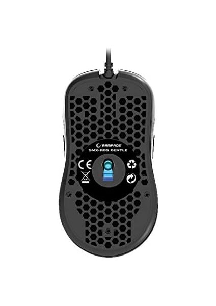 Metrashop SMX-R85 Gentle 6400DPI Siyah Rgb Ledli Süper Hafif Makrolu Gaming Oyuncu Mouse