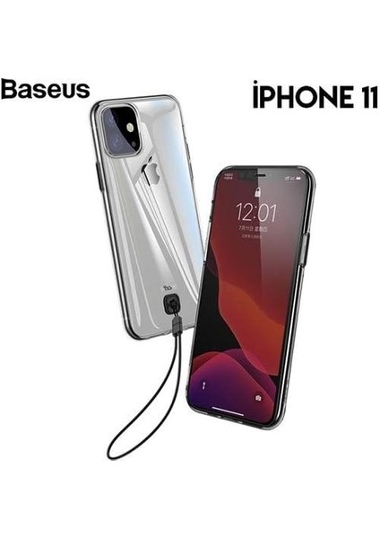 Metrashop Transparent Key, iPhone 11 Pro Cep Telefonu Kılıfı, Şeffaf/transparan, Füme