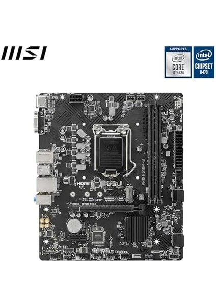 Metrashop MB Pro H510M-B Soket 1200 Ddr4 2933MHZ,M.2 Usb3.2 1x 1g Lan Matx(Yalnızca 10. Nesil Destekli) Anakart