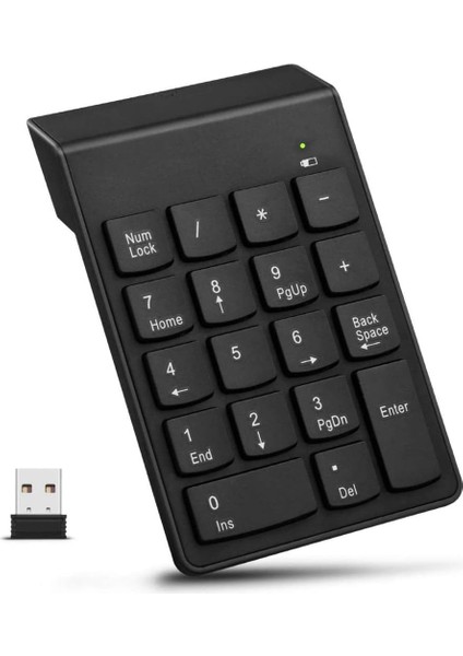 Metrashop Plus PX-1510K Siyah USB Kablosuz Numerik Klavye Keypad