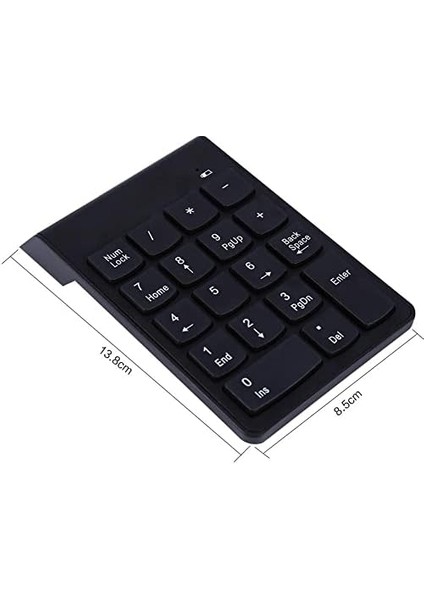 Metrashop Plus PX-1510K Siyah USB Kablosuz Numerik Klavye Keypad