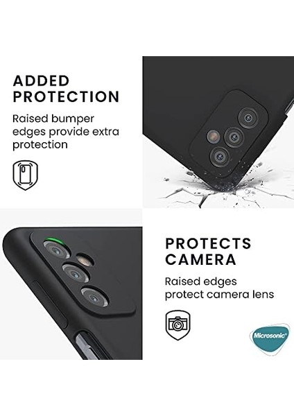 Matte Silicone Samsung Galaxy M23 Için Kılıf Siyah [Samsung Galaxy M23 ile Uyumlu Kılıf - Siyah] fiyatları