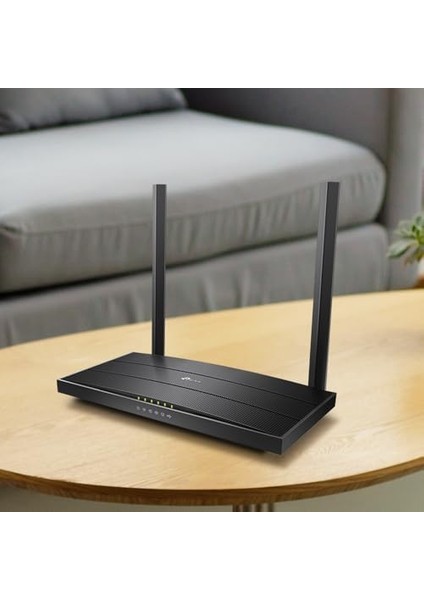 Metrashop Archer VR400, AC1200 Mbps, 4 Gigabit Lan Portları + 1 USB 2.0 Port, Beamforming, Tether Uygulaması ile Kolay Kurulum, Dual-Band Mu-Mımo, Fiber Destekli Wi-Fi 5 Vdsl/adsl Modem Router