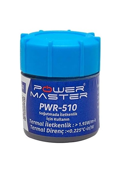 Metrashop Lua 10 Gram Termal Macun, Bilgisayar ve Konsollardaki Tüm Işlemcileri, Grafik Kartlarını ve Isı Alıcıları Soğutmak Için, En Yüksek Performanslı, Termal Macun, PWR-510,