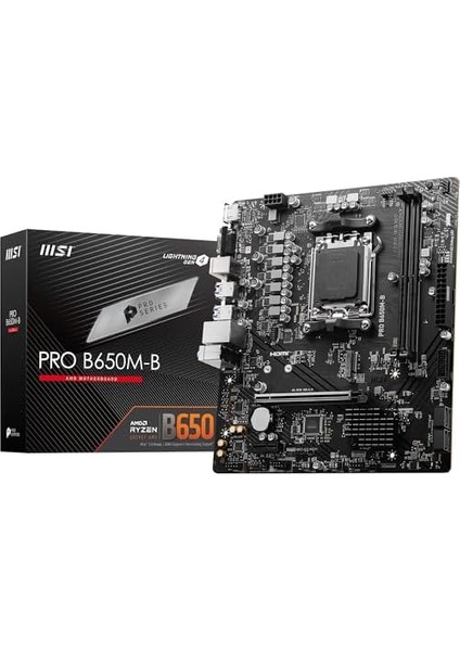 Metrashop MB Pro B650M-B Am5 Ddr5 6800MHZ(OC) HDMI VGA M.2 Usb3.2 2.5g Lan Matx